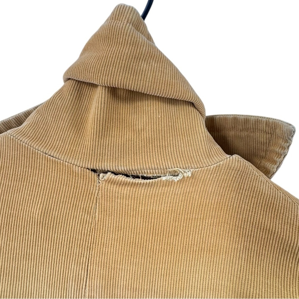 Vintage 1960s Corduroy Swing Coat Jacket Tan Yellow Nardi's of Dallas | L/XL - Picture 9 of 11
